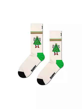 HAPPY SOCKS | Herren Socken HAPPY TREE Gr. 41 - 46 white | 